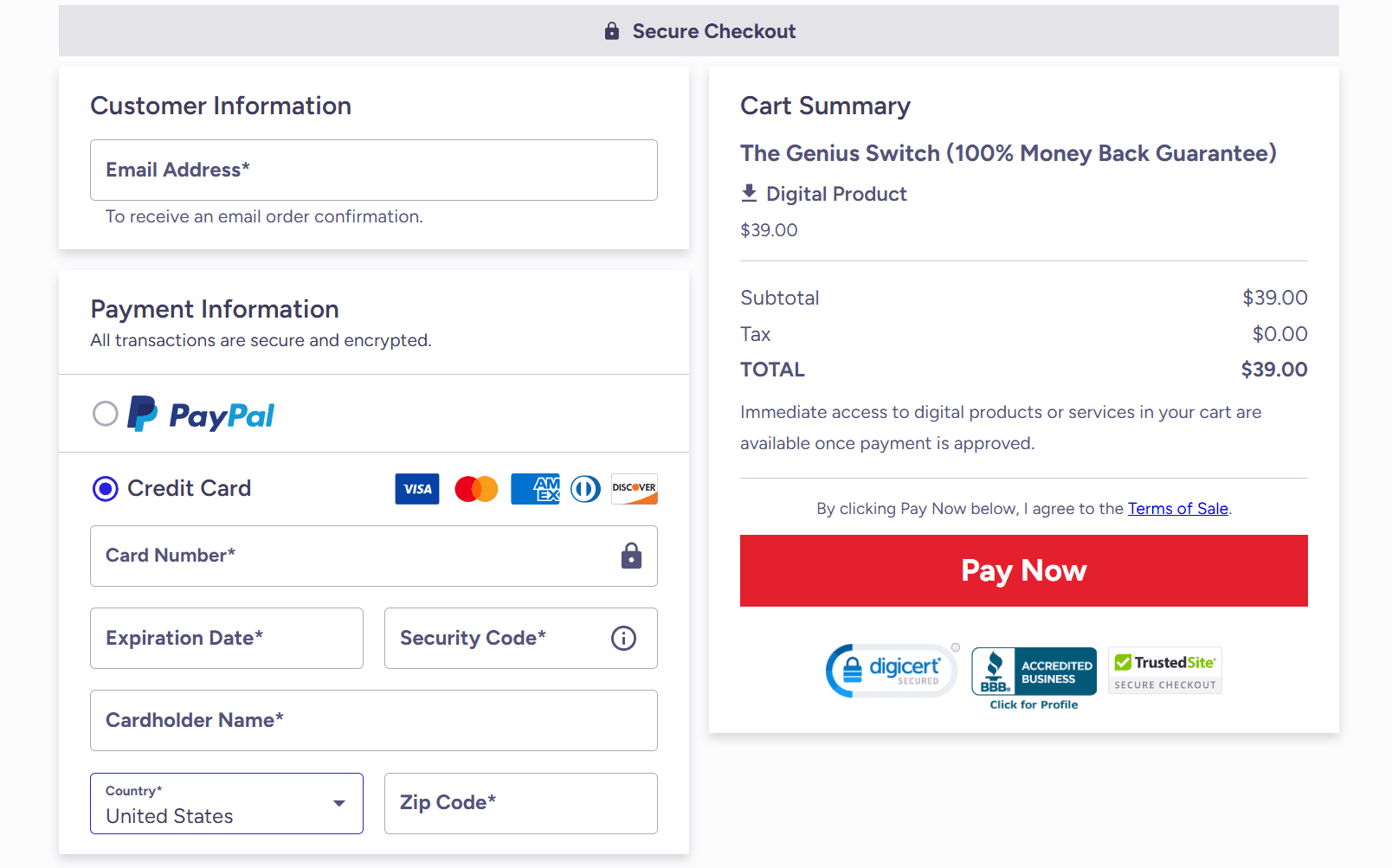 Buy The Genius Switch now - official secure checkout